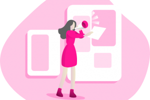 marketing pink icon